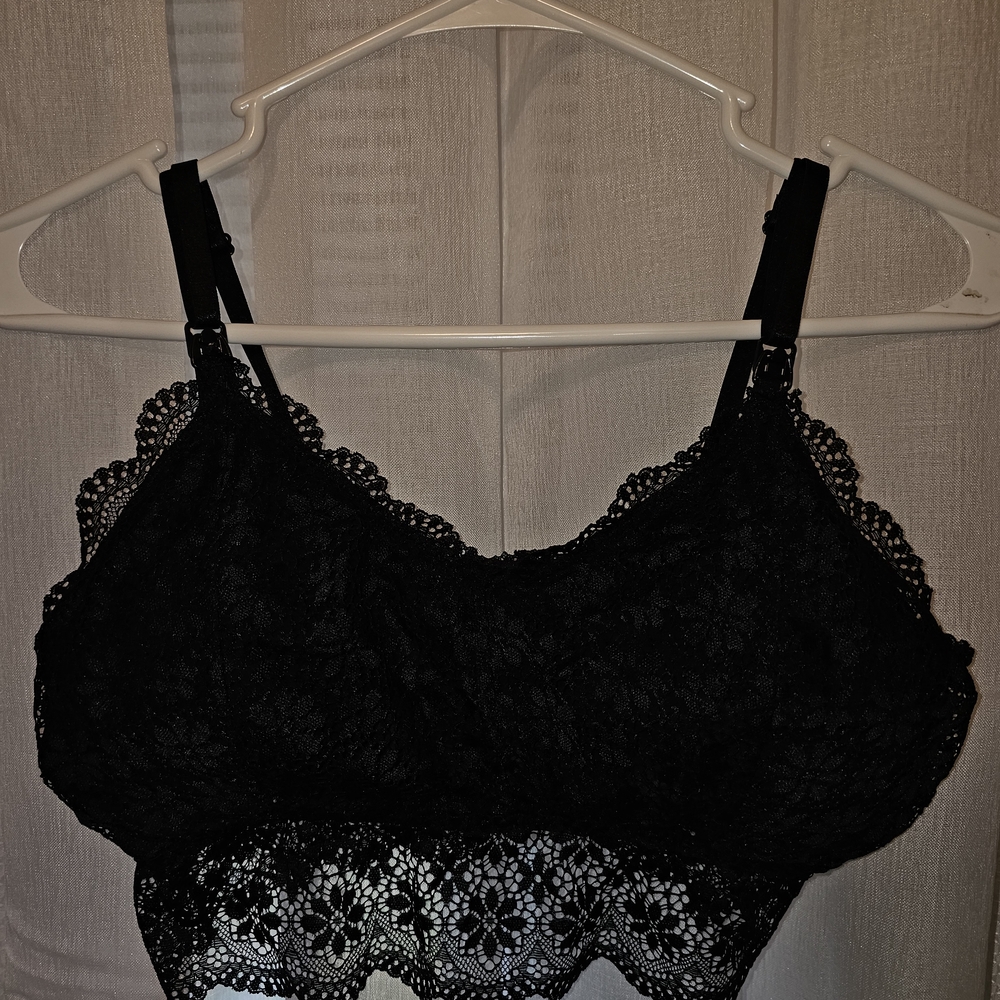 Black Lace Bralette - Women Intimates